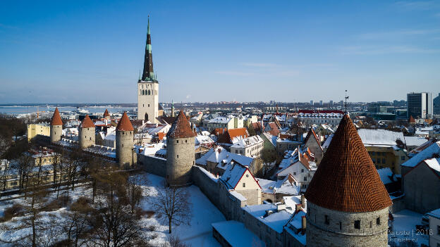Tallinna vanalinn talvel